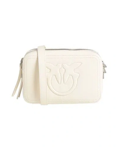 Pinko Woman Cross-body Bag Ivory Size - Calfskin In White