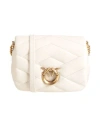 Pinko Woman Cross-body Bag Ivory Size - Leather In White