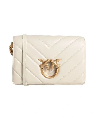 Pinko Woman Cross-body Bag Ivory Size - Sheepskin In White