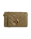 Pinko Woman Cross-body Bag Military Green Size - Sheepskin In Green