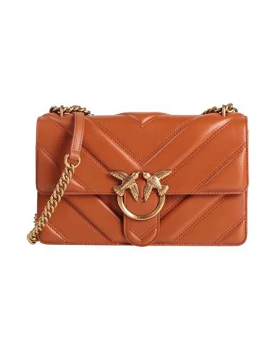 Pinko Woman Cross-body Bag Rust Size - Cow Leather In Red