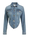 Pinko Curved-hem Denim Jacket