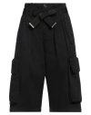 Pinko Woman Denim Shorts Black Size 6 Cotton In Black