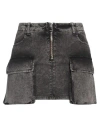 Pinko Woman Denim Skirt Black Size 8 Cotton, Elastane In Black