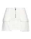 Pinko Woman Denim Skirt White Size 10 Cotton, Elastane