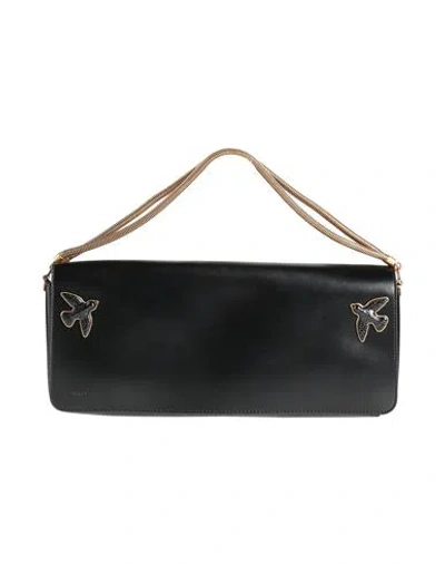 Pinko Woman Handbag Black Size - Calfskin In Black