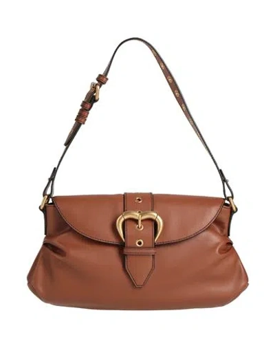 Pinko Woman Handbag Brown Size - Leather