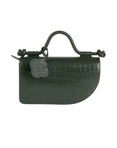Pinko Woman Handbag Dark Green Size - Leather