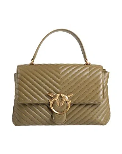 Pinko Woman Handbag Military Green Size - Leather