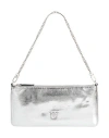 Pinko Woman Handbag Silver Size - Leather In Silver