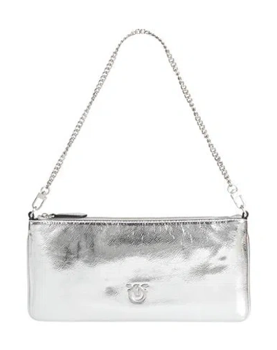 Pinko Woman Handbag Silver Size - Leather