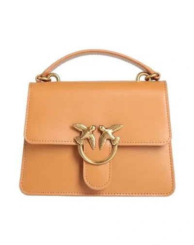 Pinko Woman Handbag Tan Size - Calfskin In Brown