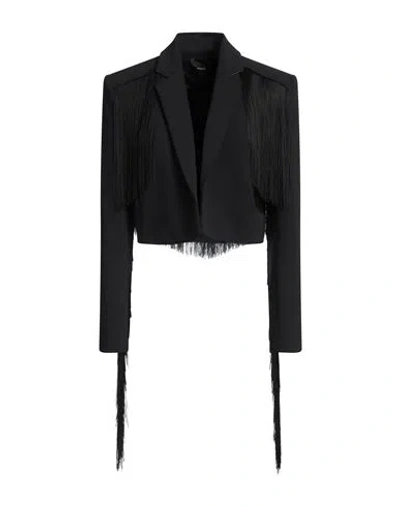 Pinko Woman Jacket Black Size 8 Polyester, Elastane