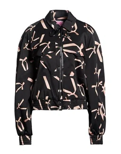 Pinko Woman Jacket Black Size L Viscose, Elastane, Polyester, Polypropylene