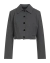 Pinko Woman Jacket Charcoal Size 10 Viscose, Nylon, Elastane In Gold