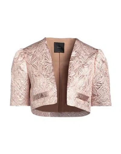 Pinko Woman Jacket Pink Size 8 Polyester, Metallic Fiber, Viscose, Polyamide
