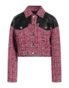 Pinko Woman Jacket Fuchsia Size 4 Cotton, Acrylic, Polyester, Wool, Synthetic Fibers In Pink
