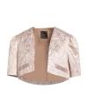 Pinko Woman Jacket Pink Size 8 Polyester, Metallic Fiber, Viscose, Polyamide In Pink