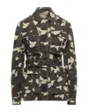 Pinko Woman Jacket Military Green Size 6 Cotton, Elastane In Green
