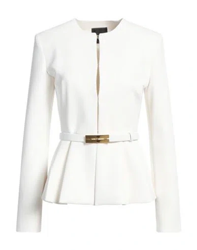 Pinko Woman Jacket Off White Size 4 Polyester, Elastane