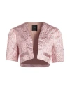 Pinko Woman Jacket Pink Size 8 Polyester, Metallic Fiber, Viscose, Polyamide In Pink