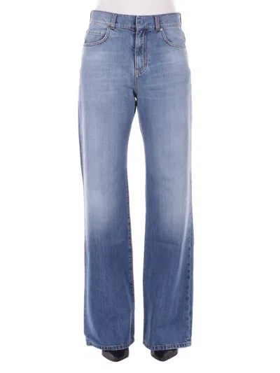 Pinko Woman Jeans 101733a323 Pjo Wanda Wide Leg Medium Denim Medium In Blue