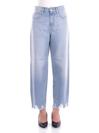 Pinko Woman Jeans 103857a2e5 Pjn Estelle Egg Denim Soft Touch Light Denim In Multi