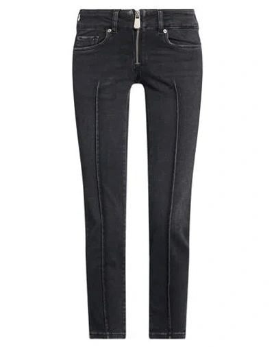 Pinko Woman Jeans Black Size 25 Cotton, Polyester, Elastane