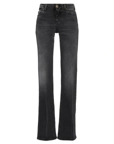 Pinko Woman Jeans Black Size 30 Cotton, Elastane
