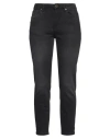 PINKO PINKO WOMAN JEANS BLACK SIZE 31 COTTON, POLYESTER, ELASTANE