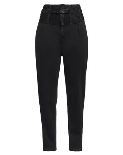 Pinko Woman Jeans Black Size 8 Cotton, Elastane, Polyamide