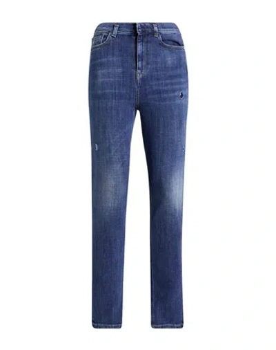 Pinko Woman Jeans Blue Size 25 Cotton, Elastane