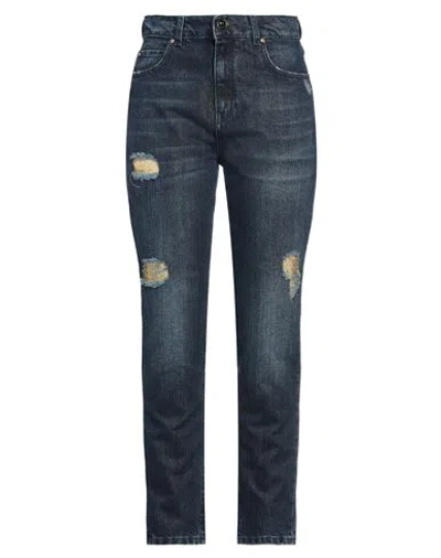 Pinko Woman Jeans Blue Size 25 Cotton, Lyocell, Metal Fiber