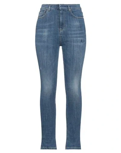 Pinko Woman Jeans Blue Size 26 Cotton, Elastane
