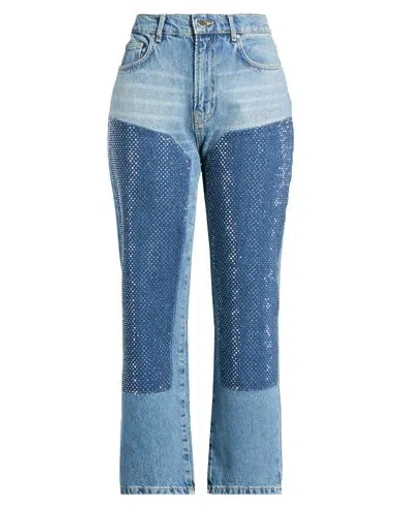 Pinko Woman Jeans Blue Size 28 Cotton