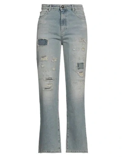 Pinko Woman Denim Pants Blue Size 30 Cotton