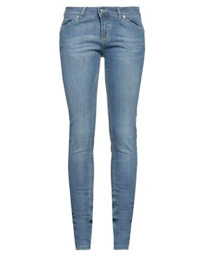 Pinko Woman Jeans Blue Size 28 Cotton, Elastane
