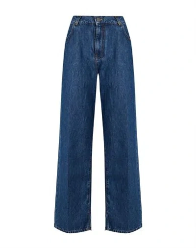 Pinko Woman Jeans Blue Size 28 Cotton, Lyocell