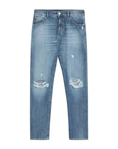 Pinko Woman Denim Pants Blue Size 30 Cotton