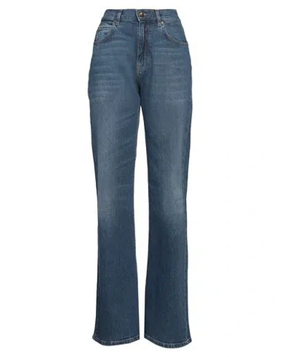 Pinko Woman Jeans Blue Size 28 Cotton, Elastane