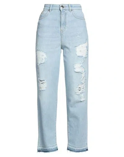 Pinko Woman Jeans Blue Size 29 Cotton, Elastomultiester