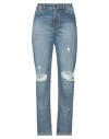 Pinko Woman Denim Pants Blue Size 25 Cotton In Blue