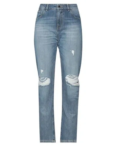 Pinko Woman Denim Pants Blue Size 25 Cotton