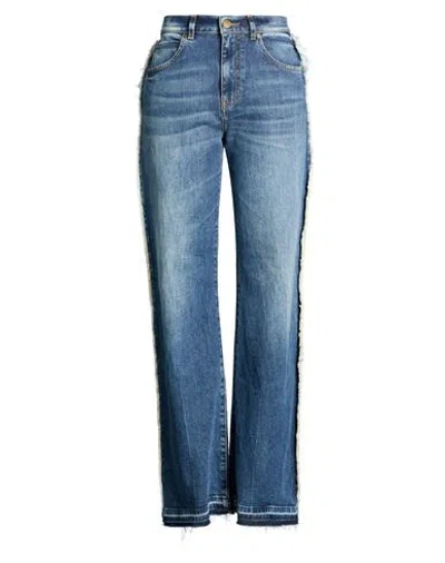 Pinko Woman Jeans Blue Size 30 Cotton, Elastane