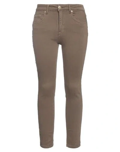 Pinko Woman Jeans Military Green Size 30 Cotton, Viscose, Lyocell, Polyester