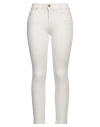 Pinko Woman Jeans Off White Size 32 Cotton, Viscose, Lyocell, Polyester