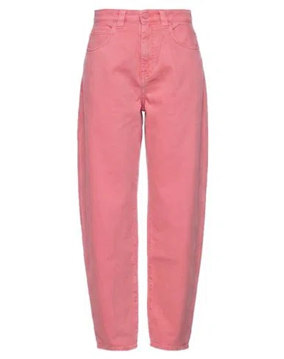 Pinko Woman Jeans Pink Size 26 Cotton