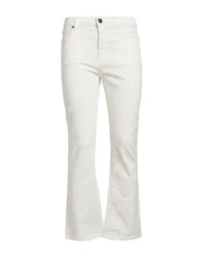 Pinko Woman Jeans White Size 24 Cotton, Elastomultiester, Elastane