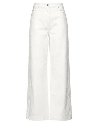 Pinko Woman Jeans White Size 26 Cotton, Lyocell, Elastane