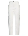 Pinko Woman Jeans White Size 29 Cotton, Elastane